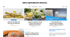 Desktop Screenshot of dietaequilibradasemanal.com