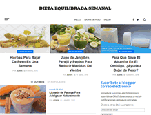 Tablet Screenshot of dietaequilibradasemanal.com